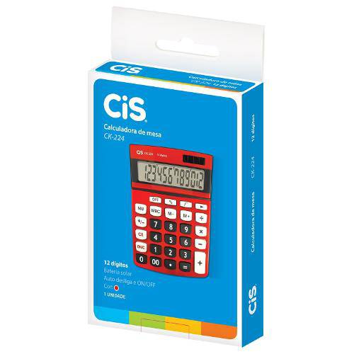Cis Ck-224 Calculadora de Mesa 12 Dígitos Vm
