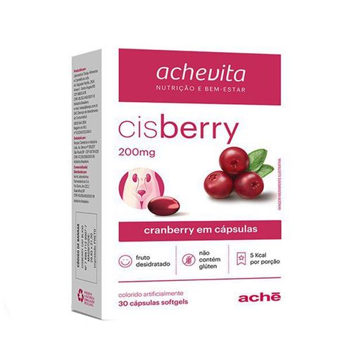 Cisberry 200mg Aché 30 Cápsulas