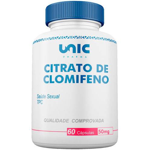 Citrato de Clomifeno 50mg 60 Cáps Unicpharma