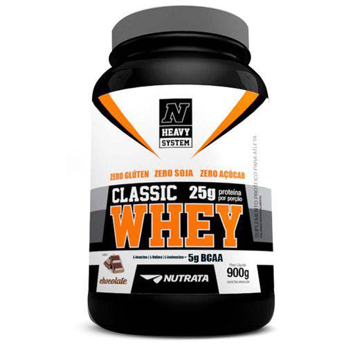 Classic Whey Proteína Concentrada para Ganho de Massa Muscular Chocolate 900g - Nutrata