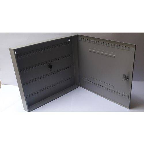 Claviculário Porta Chaves para 120 Chaves Distrivalle Aço Pintura Eletrostática Cinza