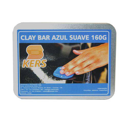 Clay Bar Azul Suave Kers 160g