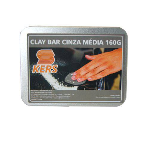 Clay Bar Cinza Média Kers 160g