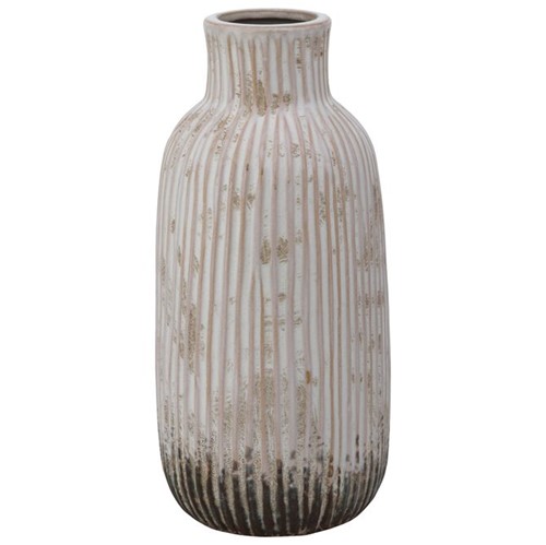 Clay Tones Vaso 29 Cm Branco/natural