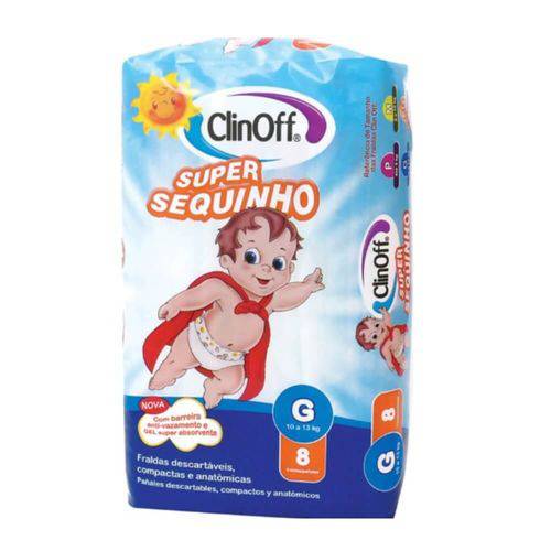 Clin Off Super Sequinho Fralda Infantil G C/8
