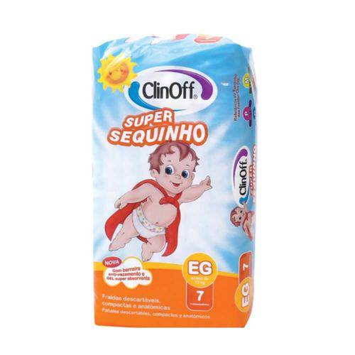Clin Off Super Sequinho Fralda Infantil Xg C/7