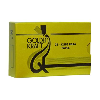 Clips 6/0 Galvanizados com 25 Unidades - Golden Kraft Golden Kraft