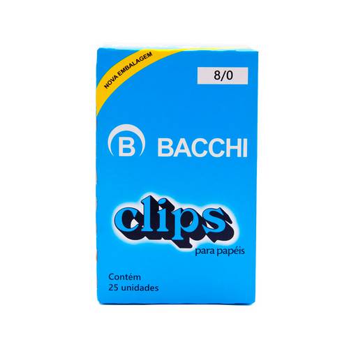Clips 8/0 25 Bacchi - 25 Unidades