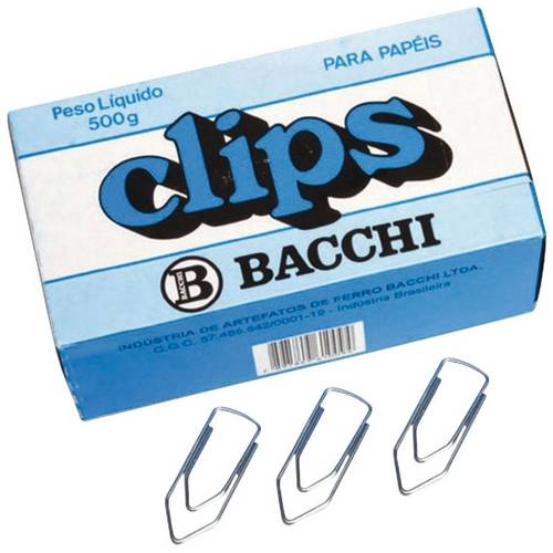 Clips Aço Galvanizado 6/0 Cx C/50 Un. Pct C/10 - Bacchi