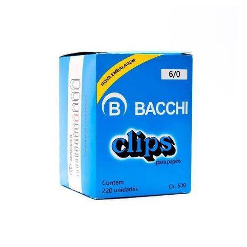 Clips Bacchi Galvanizado 6/0 com 500 Gramas