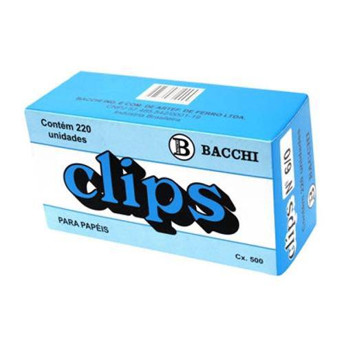 Clips Cx.C/500g Nr.6/0 Bacchi