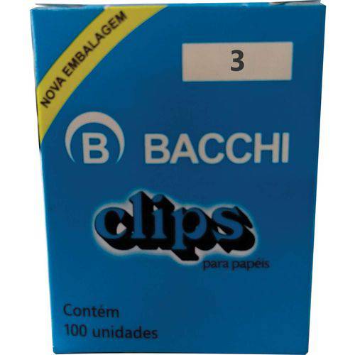 Clips Galvanizado Aco 3 Bacchi Cx.c/100