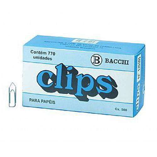 Clips Galvanizado N.0 1/0 C/770 - Bacchi