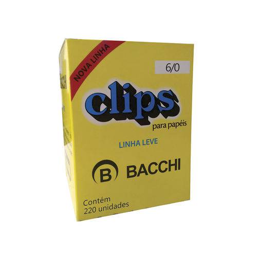 Clips Galvanizador N.6/0 C/220 -bacchi