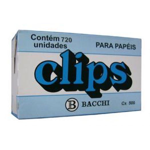 Clips N 2/0 500gr 720un Bacchi