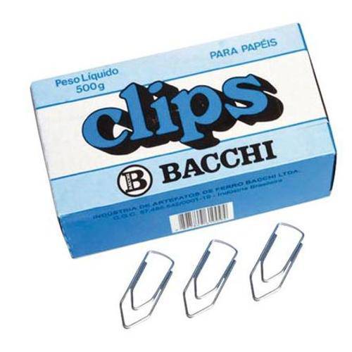 Clips para Papel 6/0 500 Gramas Bacchi