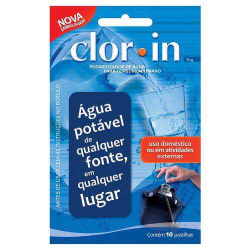 Clor-in 1 - Pastilhas Purificadoras de Água