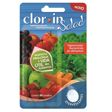 Clor-In Salad Acuapura 20 Pastilhas Efervecentes
