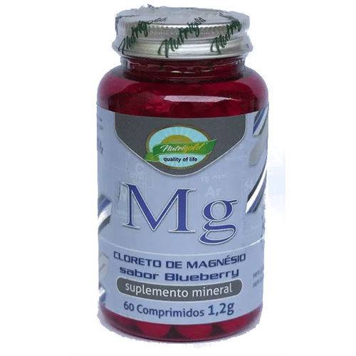 Cloreto de Magnésio 1200 Mg 1,2 60 Comprimidos Mastigáveis