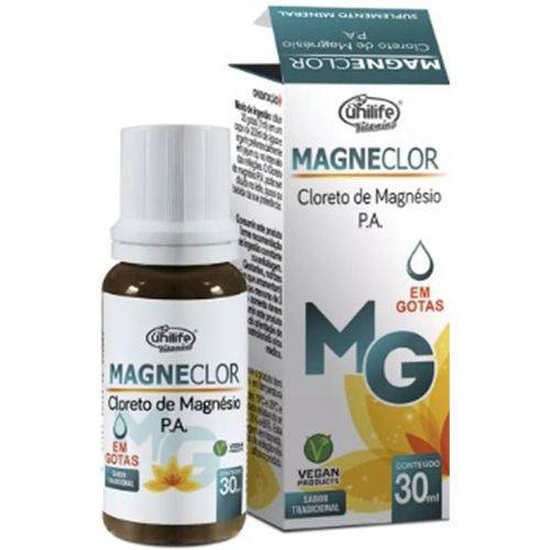Cloreto de Magnésio P.A MagneClor em Gotas Unilife 30ml