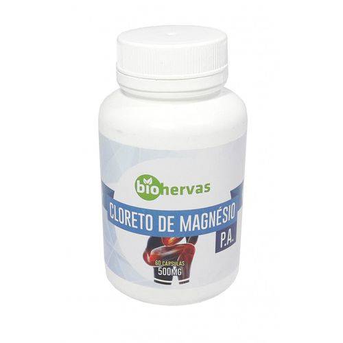 Cloreto de Magnésio PA 60 Cápsulas 500mg BioHervas