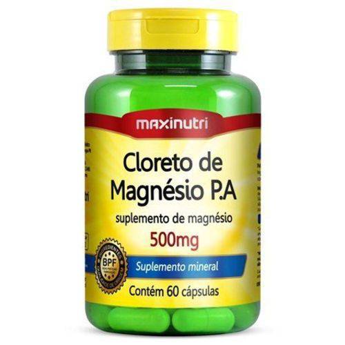 Cloreto de Magnésio Pa 60 Cápsulas 500mg Maxinutri