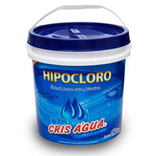 Cloro em Pó Hipoclorito 10kg Cris Água para Piscinas