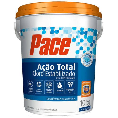 Cloro Granulado 10kg Pace Ação Total(40% Con)74.019 Hth
