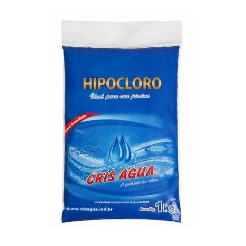 Cloro para Piscina em Pó Hipoclorito Cris Água 1kg