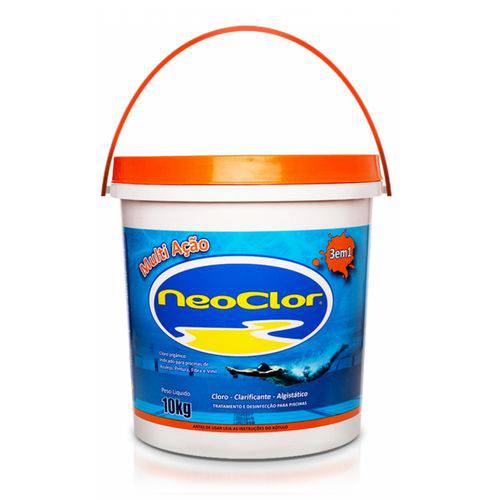 Cloro Piscina Neoclor Multi Ação 10 Kg, 3 em 1
