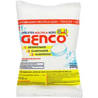 Cloro Tabletes 3x1 Genco 200g