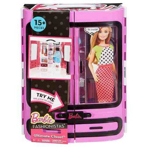 Closet Barbie com 15 Peças