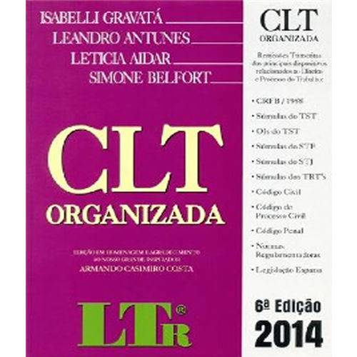 CLT Organizada - 2014 - 6 Ed