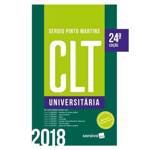 CLT Universitária - 24 ª Ed. 2018