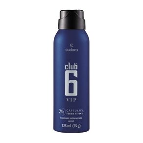 Club 6 Vip Desodorante Antitranspirante Aerosol Masculino 125ml