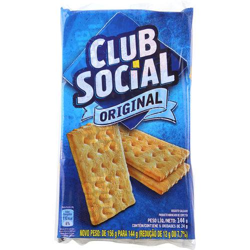 Club Social Original 6 Unidades 144g - Nabisco