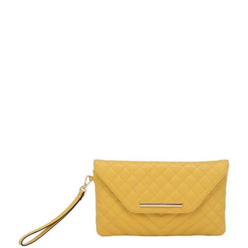 Clutch Smartbag Couro Amarelo - 79166.16