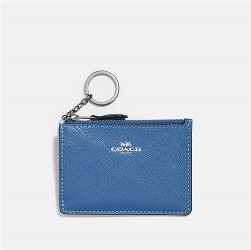 Coach | Porta Cartão Mini Skinny Azul