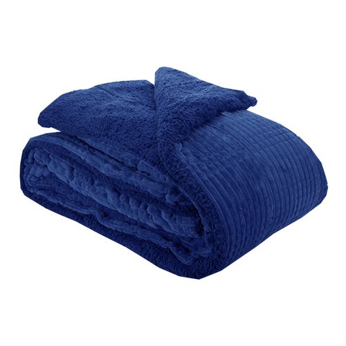 Cobertor Aspen Azul Navy Queen