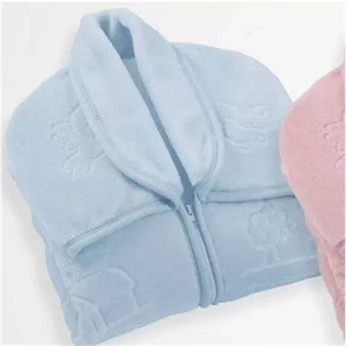 Cobertor Baby Sac Touch Texture Azul - Jolitex Ternille
