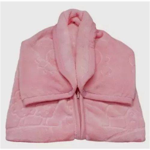 Cobertor Baby Sac Touch Texture Rosa - Jolitex Ternille
