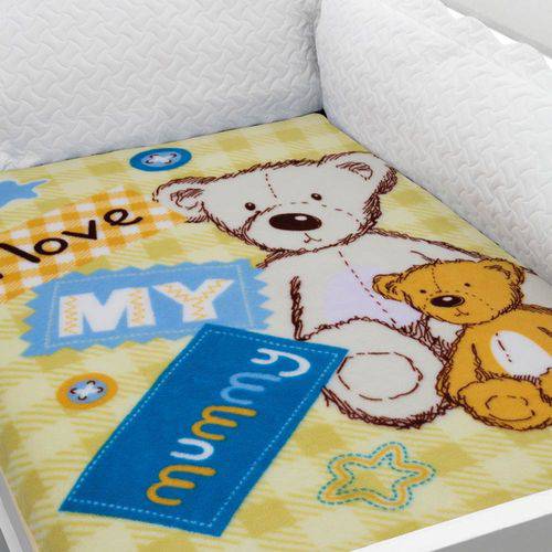 Cobertor Baby Soft para Berço Mãe Love - 100% Poliéster - Inter Home - Rozac