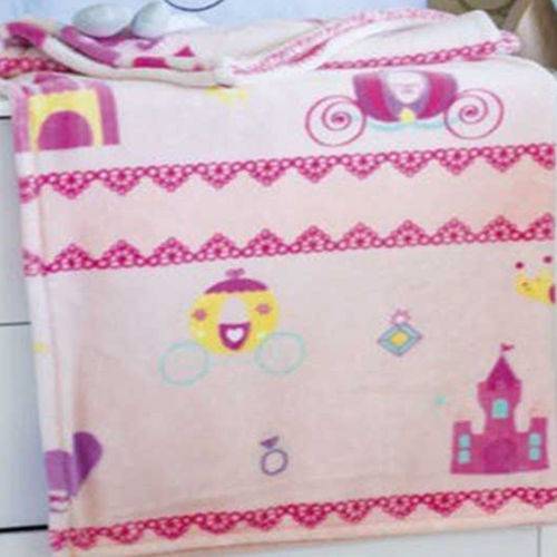 Cobertor Bebê Menina Jolitex Microfibra Flannel Kyor Princesas