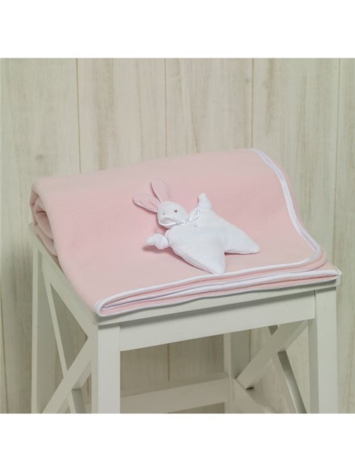 Cobertor Berço Soft Rabbit Rosa