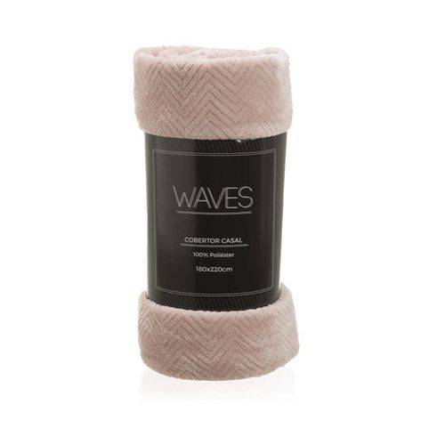 Cobertor Casal Cozy Waves 180x220cm Rosa Claro Etna
