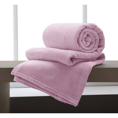 Cobertor Casal Flannel Extra Macio Rosa Antigo - Corttex