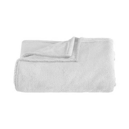 Cobertor Casal Kacyumara Blanket Microfibra Branco