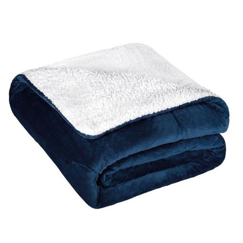 Cobertor Casal Lepper -Coberdrom Sublime Fleece Dupla Face Azul