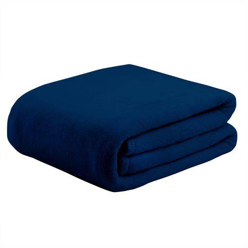 Cobertor Casal Naturalle Fashion Soft 180X220cm Azul Marinho