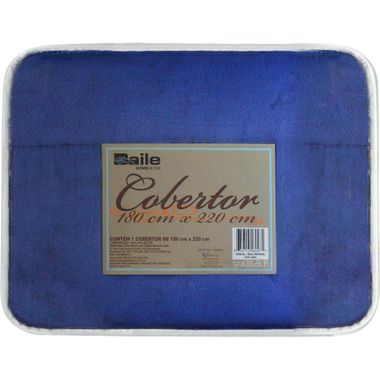 Cobertor de Casal Azul 180X220CM